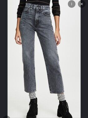Slvrlake London Crop Straight Jeans Many Moons Slim Fit